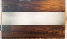 Load image into Gallery viewer, Custom-Made Black Walnut and Epoxy Charcuterie trays
